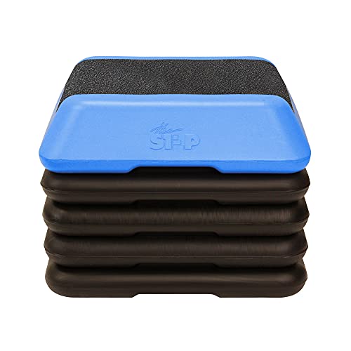 Adjustable High Step Aerobic Platform with Risers