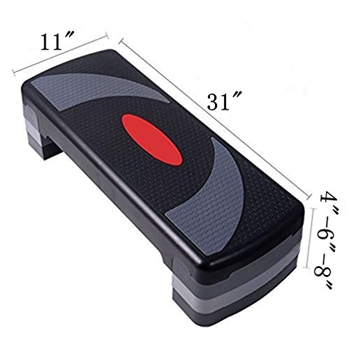 KLB Sport 31" Adjustable Workout Aerobic Stepper in Fitness & Exercise