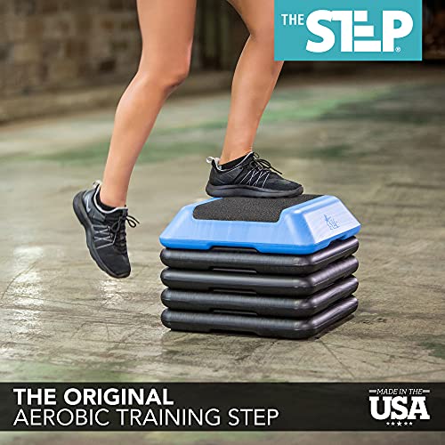 Adjustable High Step Aerobic Platform with Risers