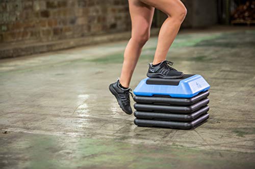 Adjustable High Step Aerobic Platform with Risers