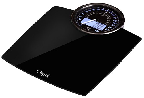 Ozeri Rev 400 lbs (180 kg) Bathroom Scale with Electro-Mechanical Weight Dial and 50 gram Sensor Technology (0.1 lbs / 0.05 kg)