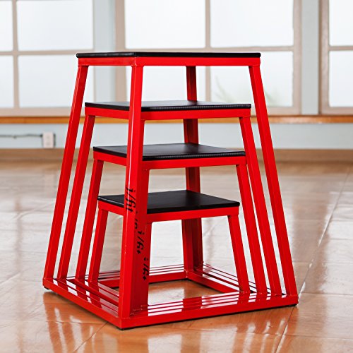 j/fit Plyometric Jump Boxes - Singles in Heights of 12", 18", 24" and Sets up to 30"