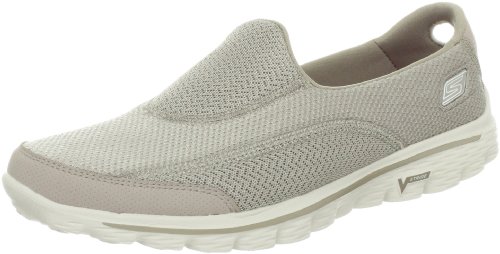 Skechers Performance Women's Go Walk 2 Slip-On Walking Shoe, Stone, 10 M US