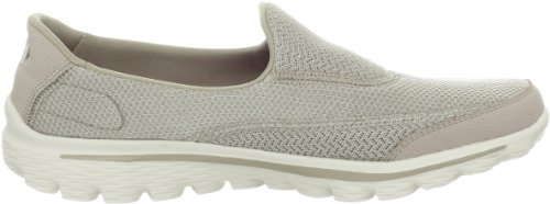 Skechers Performance Women's Go Walk 2 Slip-On Walking Shoe, Stone, 11 M US