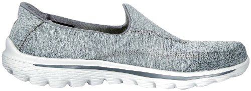 Skechers Performance Women's Go Walk 2 Slip-On Walking Shoe, Heather Grey, 6.5 M US