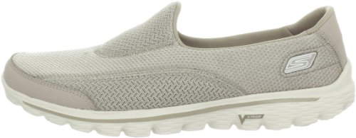 Skechers Performance Women's Go Walk 2 Slip-On Walking Shoe, Stone, 11 M US