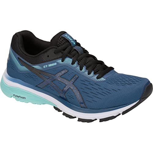 ASICS Women's GT-1000 7 Running Shoes, 8, Grand Shark/Black