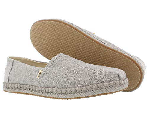 TOMS Espadrilles Drizzle Grey Slub Chambray 10013485 Women's Size 6