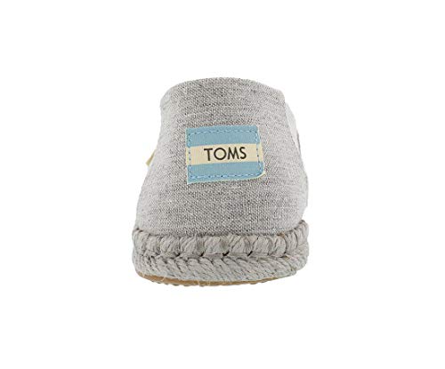 TOMS Espadrilles Drizzle Grey Slub Chambray 10013485 Women's Size 6