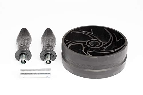 AmazonBasics Abdominal and Core Exercise Workout Roller Wheel - 13 x 8 x 8 Inches, Black