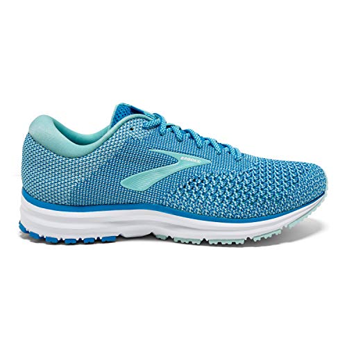 Brooks Womens Revel 2 Running Shoe - Blue/Island/White - B - 7.0