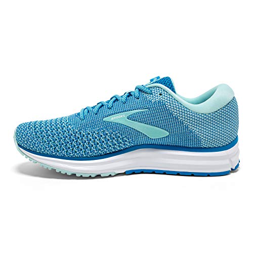 Brooks Womens Revel 2 Running Shoe - Blue/Island/White - B - 7.0