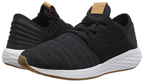 New Balance Women's Fresh Foam Cruz V2 Sneaker, Black/Magnet/White, 5 W US