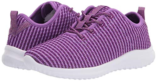 YILAN Women's Fashion Sneakers Breathable Sport Shoes (8, Purple)