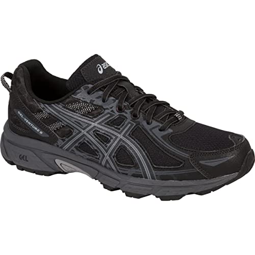 ASICS Men's Mens Gel-Venture 6 Athletic Shoe, Black/Phantom/mid Grey, 13 4E US
