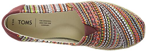 TOMS Espadrilles Cherry Tomato Woven 10013484 Women's Size 6.5