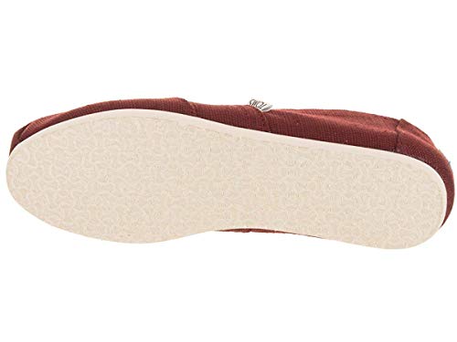 TOMS Women's Alpargata Espadrille Loafer, Black Cherry Heritage Canvas, 11