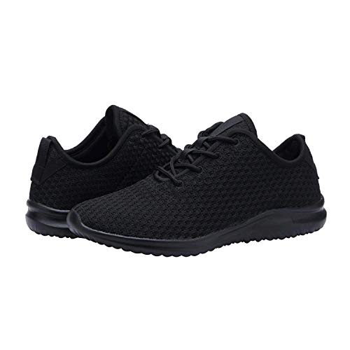 YILAN Women's Fashion Sneakers Breathable Sport Shoes (6, All Black)