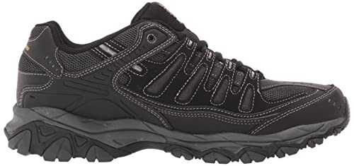 Skechers mens After burn m.fit fashion sneakers, Black, 16 X-Wide US