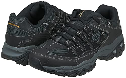 Skechers mens After burn m.fit fashion sneakers, Black, 16 X-Wide US