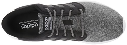 adidas Women's CloudfoamQT Racer Xpressive-Contemporary CloudfoamRunning Sneakers Shoes, Black/Black/Black, 8 M US