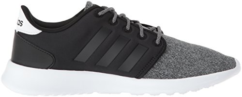 adidas Women's CloudfoamQT Racer Xpressive-Contemporary CloudfoamRunning Sneakers Shoes, Black/Black/Black, 8 M US