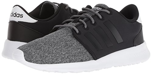 adidas Women's CloudfoamQT Racer Xpressive-Contemporary CloudfoamRunning Sneakers Shoes, Black/Black/Black, 8 M US
