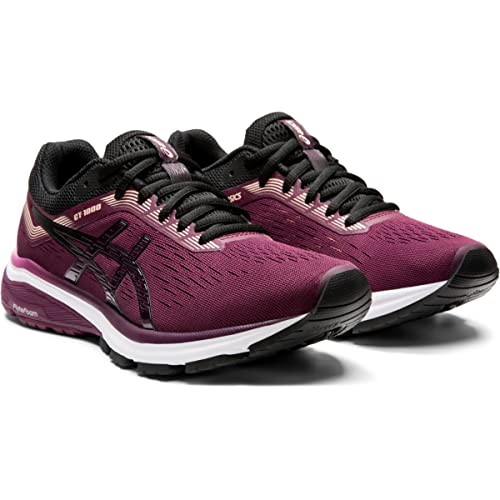 ASICS Women's GT-1000 7 Running Shoes, 10, Roselle/Black