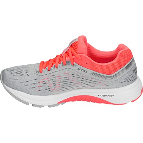 ASICS GT-1000 7 Women's Running Shoes - MID Grey/Flash Coral (Size 8)