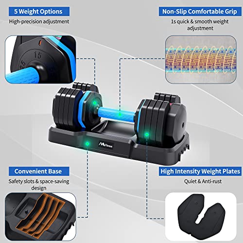 Merax Deluxe 71.5 Pounds Adjustable Dial Dumbbell