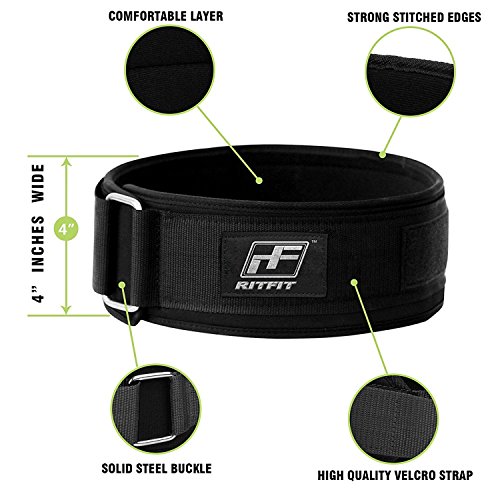 RitFit Weight Lifting Belts 4 Inches (S)