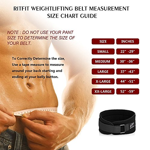 RitFit Weight Lifting Belts 4 Inches (S)