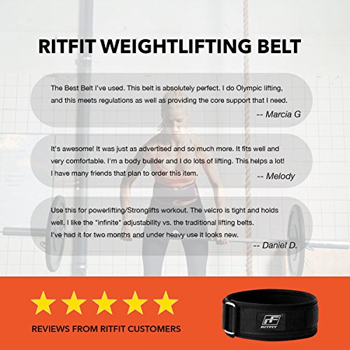 RitFit Weight Lifting Belts 4 Inches (S)