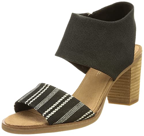 TOMS womens Seasonal Classics flats shoes, Black Perforated Synthetic Suede, 12 US