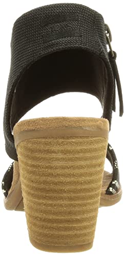 TOMS womens Seasonal Classics flats shoes, Black Perforated Synthetic Suede, 12 US