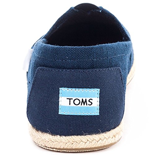 TOMS womens Toms Navy Linen Rope Mn Alpr 10008553 Espadrilles, Navy Linen, 12 US