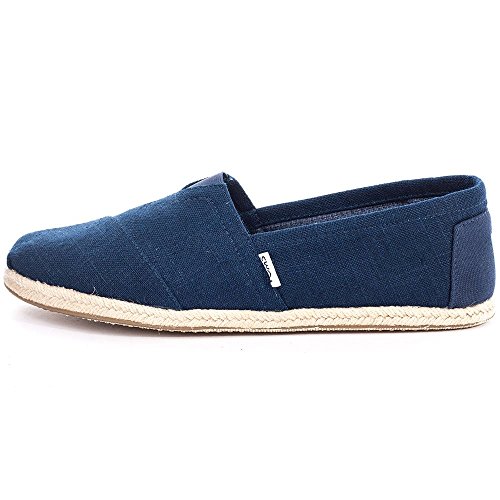 TOMS womens Toms Navy Linen Rope Mn Alpr 10008553 Espadrilles, Navy Linen, 12 US