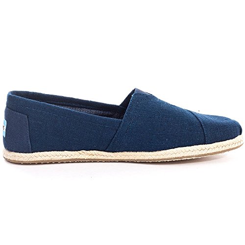 TOMS womens Toms Navy Linen Rope Mn Alpr 10008553 Espadrilles, Navy Linen, 12 US