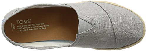 TOMS - Seasonal Classics (Grey Linen) Women Slip On Shoes (12)
