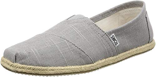 TOMS - Seasonal Classics (Grey Linen) Women Slip On Shoes (12)