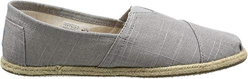 TOMS - Seasonal Classics (Grey Linen) Women Slip On Shoes (12)