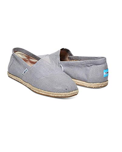 TOMS - Seasonal Classics (Grey Linen) Women Slip On Shoes (12)