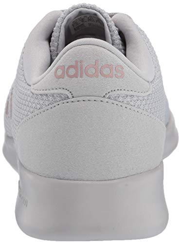 adidas Women's CloudfoamQT Racer Xpressive-Contemporary CloudfoamRunning Sneakers Shoes, light granite/copper metallic/grey, 7.5 M US
