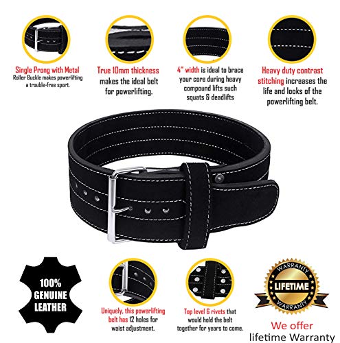 Hawk Single Prong Power Lifting Belt Men & Women Weightlifting Competition Weight Lifting 10mm IPF Powerlifting Belt!!!