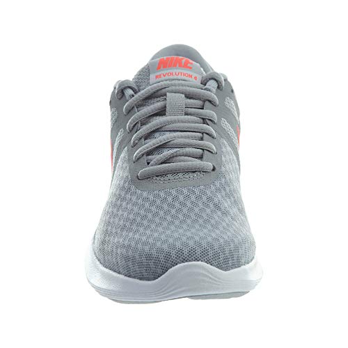 Nike Women's Revolution 4 Wolf Grey/Flash Crimson 7