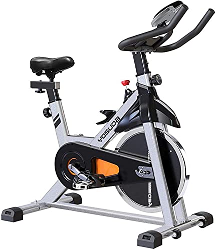 YOSUDA Indoor Cycling Bike Stationary - Cycle Bike with Ipad Mount & Comfortable Seat Cushion (Gray)