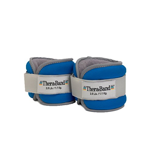 TheraBand Ankle Weights, Comfort Fit Wrist & Ankle Cuff Weight Set