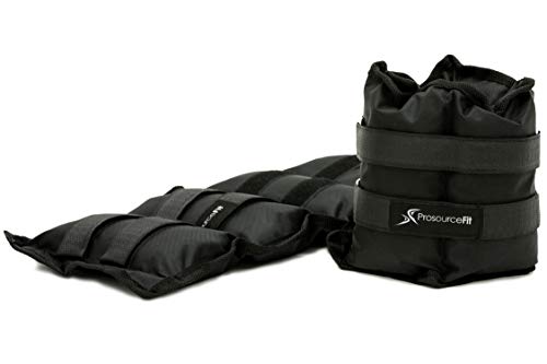Prosource Fit Ankle Wrist Weights Set of 2, Adjustable Comfort Fit, 1 to 5 lb for Women, and Men