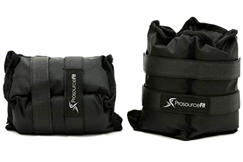 Prosource Fit Ankle Wrist Weights Set of 2, Adjustable Comfort Fit, 1 to 5 lb for Women, and Men