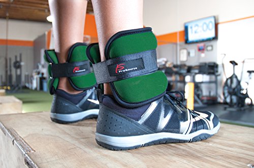 Prosource Fit Ankle Wrist Weights Set of 2, Adjustable Comfort Fit, 1 to 5 lb for Women, and Men